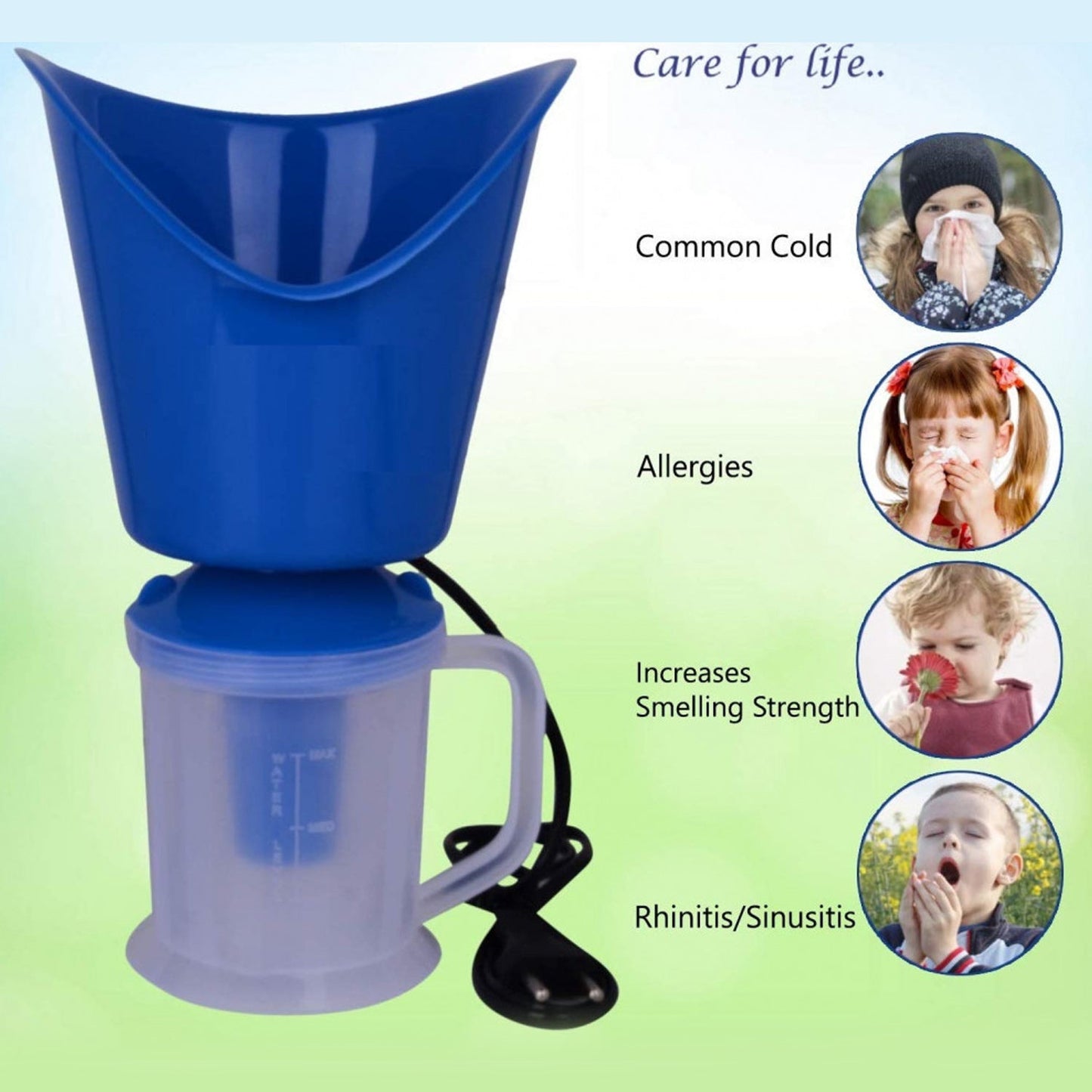 3 in 1 Vaporizer used in inhaling specially during cold and ill body types etc.