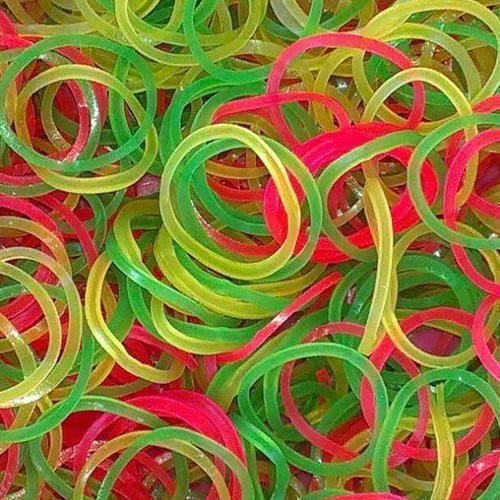 RUBBER BAND FOR OFFICE/HOME AND KITCHEN ACCESSORIES ITEM PRODUCTS, ELASTIC RUBBER BANDS, FLEXIBLE REUSABLE NYLON ELASTIC UNBREAKABLE, FOR STATIONERY, SCHOOL MULTICOLOR, Hair accessories