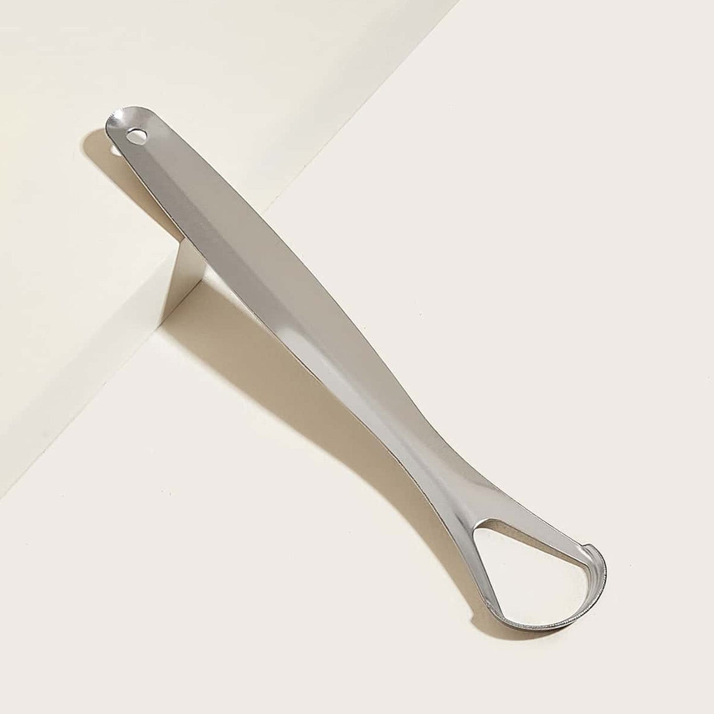 Stainless Steel Tongue Scraper for Bad Breath & Oral Hygiene, Metal Case Included (1 Pc)