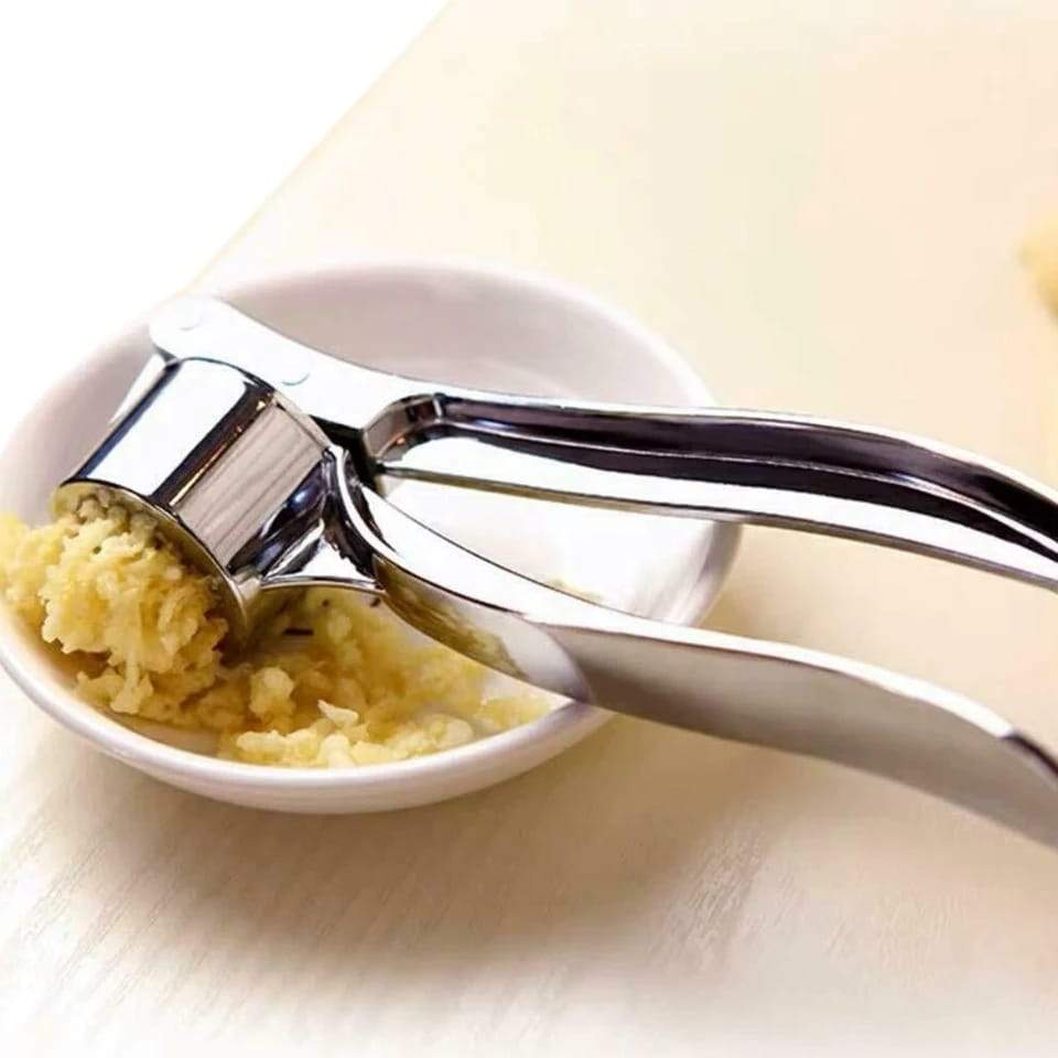 Stainless Steel Garlic Press Crusher ,Crusher ,Squeezer ,Masher ,and Lemon Juicer