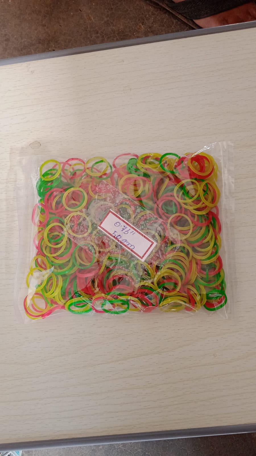 Unbreakable Nylon Rubber Bands – Reusable Elastic for Office, Home & School (50 GM, Multicolor, 0.75-Inch), Hair accessories