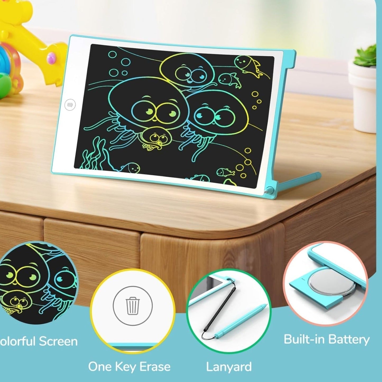 Oblivion LCD Portable Writing Pad / Tablet for Kids - 8.5 Inch