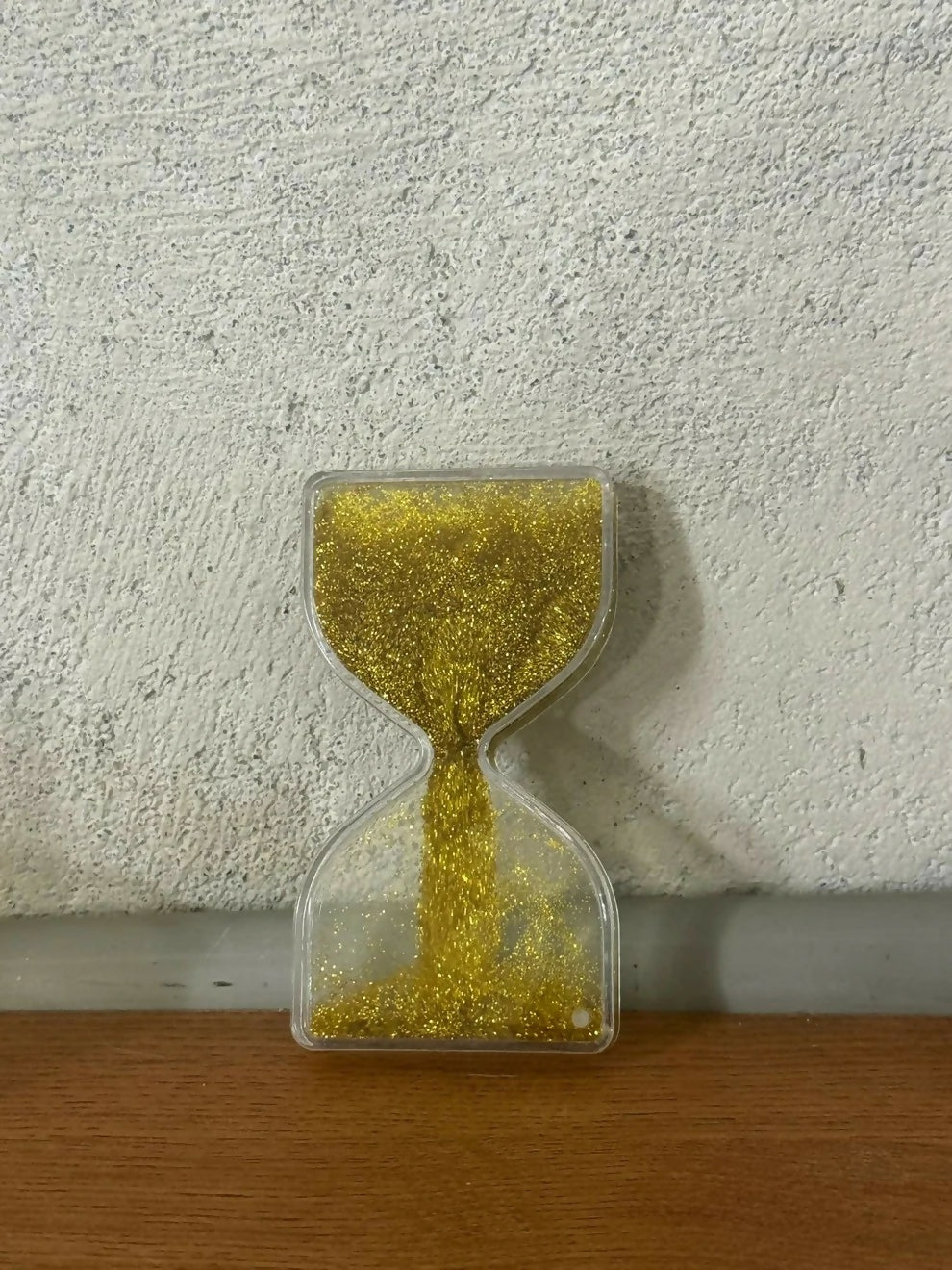 Golden Glitter Liquid Hourglass Timer Desk Toy for Kids & Adults