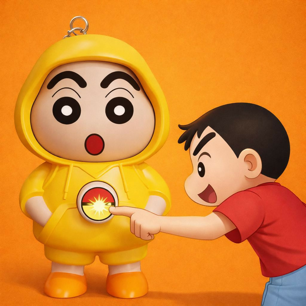 Cartoon Expression Toy with 3 Face Modes Cute Kids Desk Decor