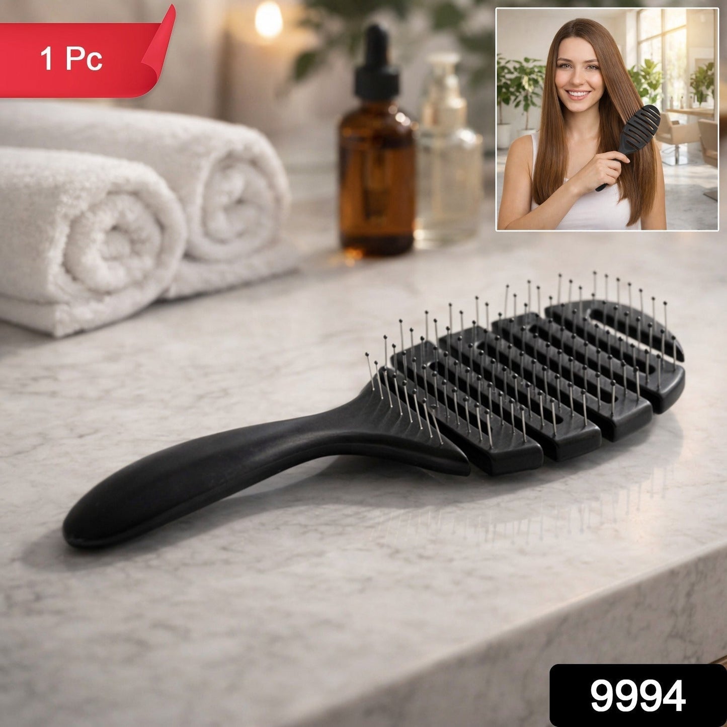 Premium Detangling Hair Styling Hair Brush / Hair Comb with Flexible Vent Design
