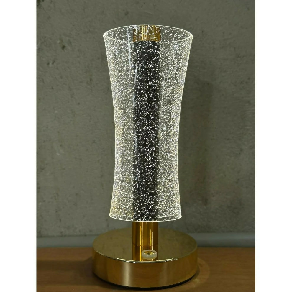 Modern Crystal Table Lamp with Warm Light for Bedroom & Living Room