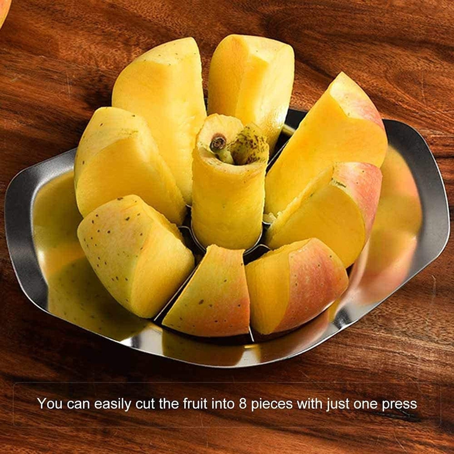 Heavy Duty Stainless Steel Apple Cutter & Slicer (1 Pc)