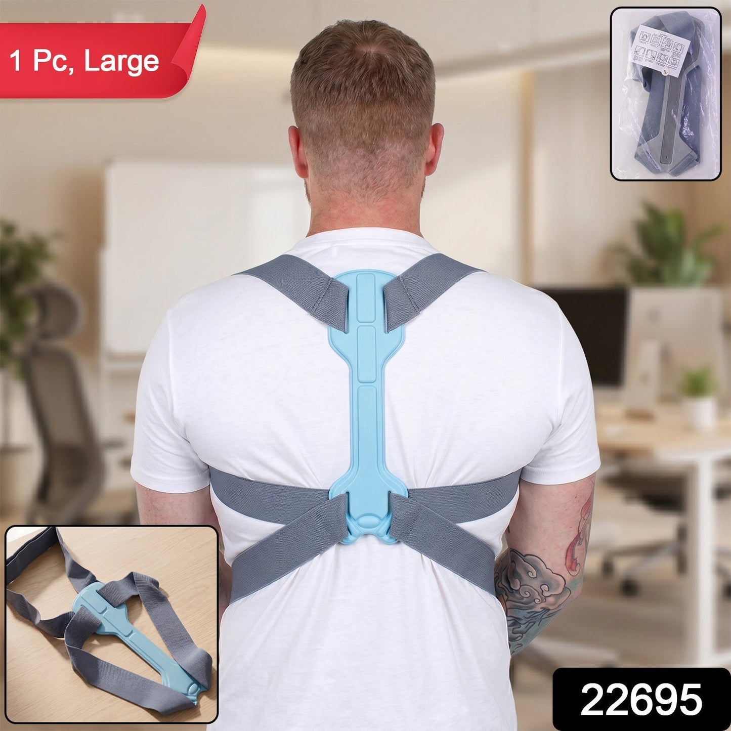 Upper Back Shoulder Spine Alignment Brace Belt for Daily Use