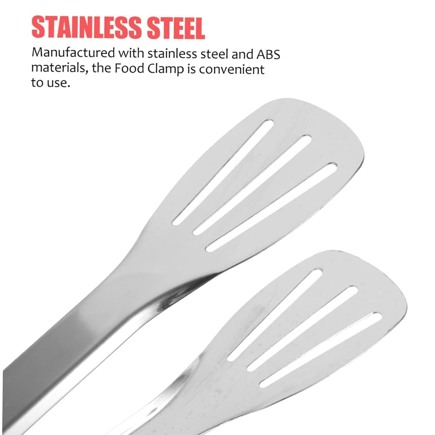 Stainless Steel Multi Purpose Kitchen Tongs with Anti Slip Grip (1 Pc)
