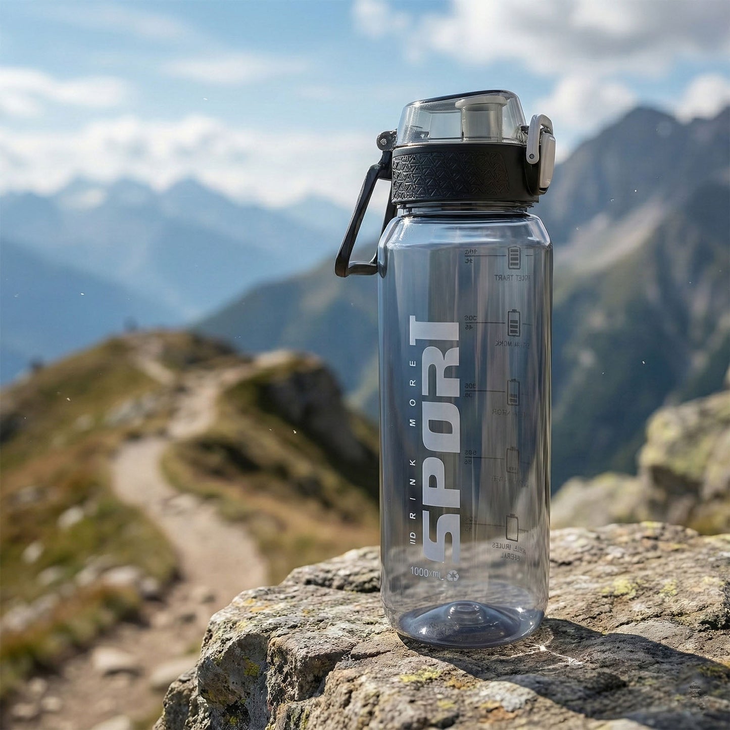 1000 ML Leakproof Sports Water Bottle (1 Pc)