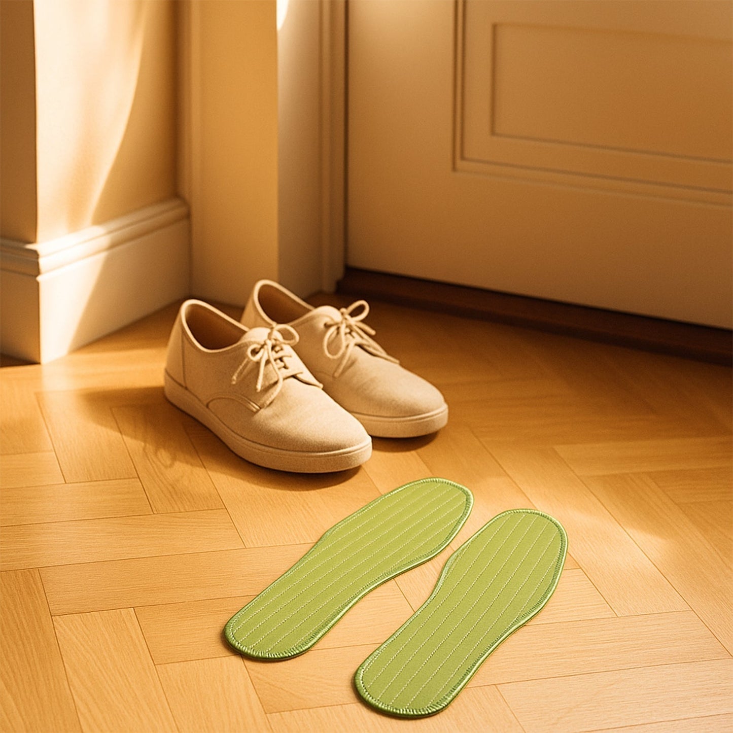 Premium Comfort Shoe Insoles for Daily Foot Support Size 43 (1 Pair / Mix Design)