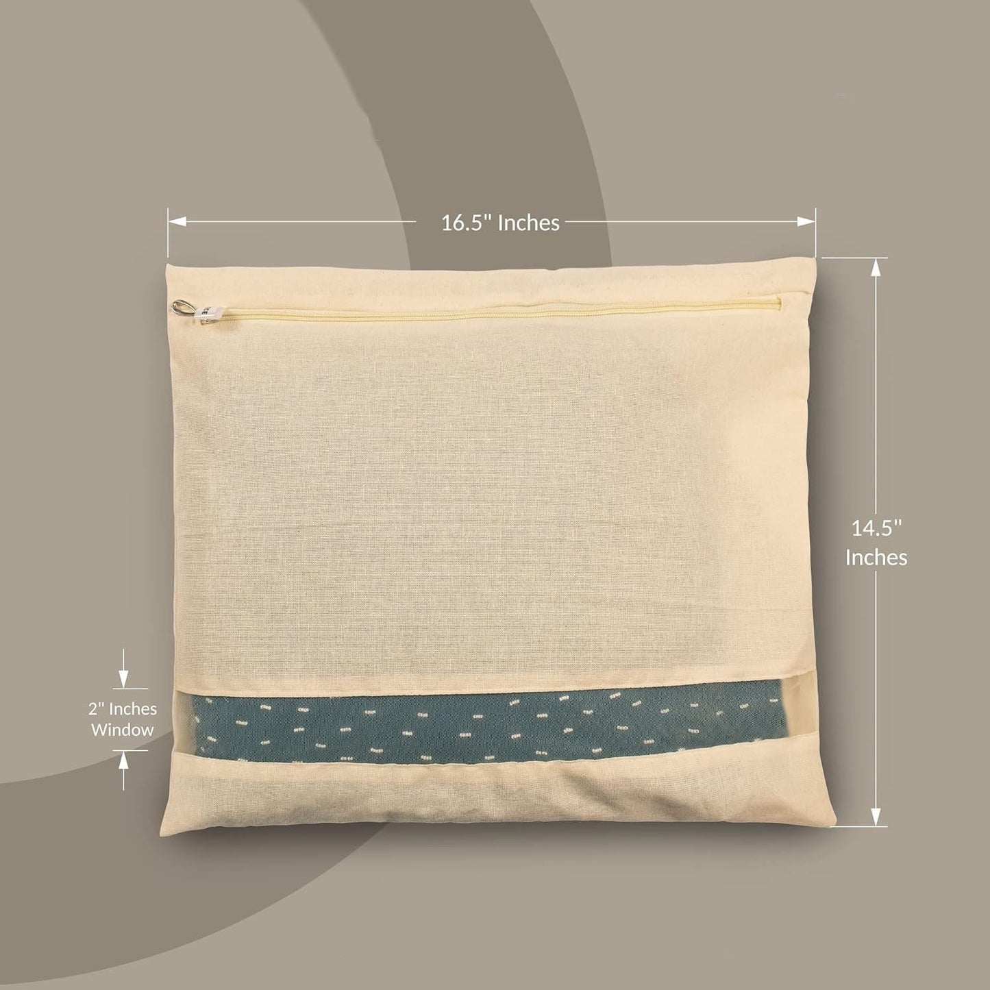 Zip Closure Saree Storage Bag (14.5?16.5 Cm, 1 Pc)