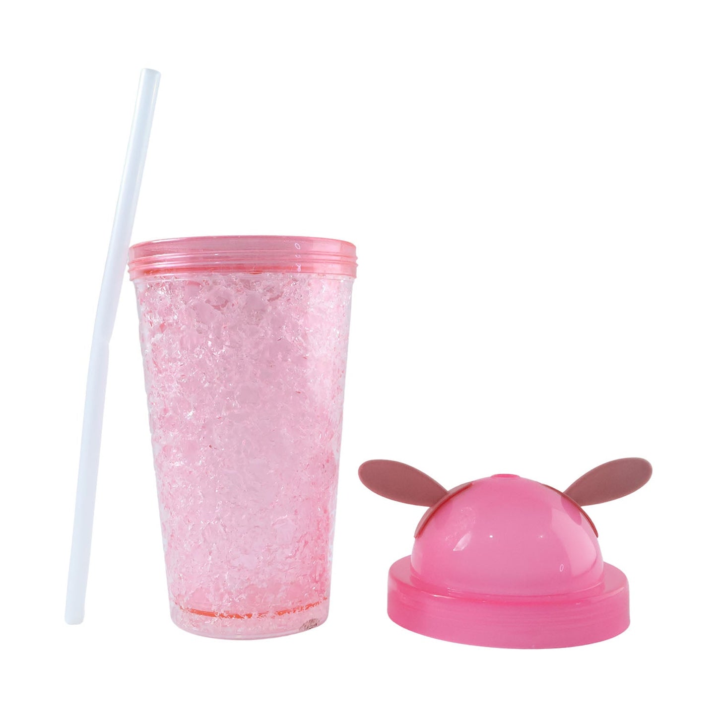 Cute Bunny Ear Design Tumbler Sipper Bottle (500 ML, 1 Pc)