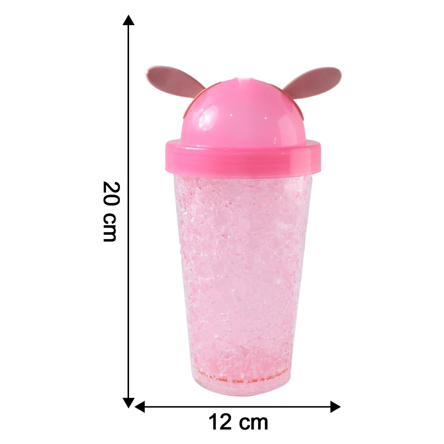 Cute Bunny Ear Design Tumbler Sipper Bottle (500 ML, 1 Pc)