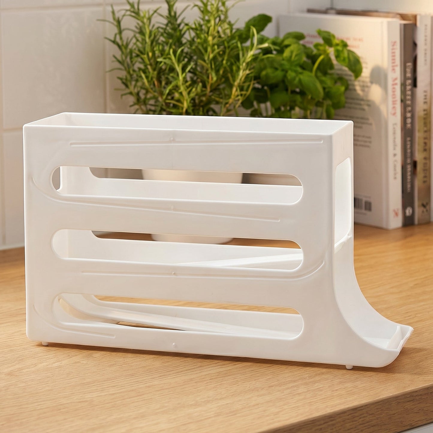 Space Saving Plastic Egg Storage Tray Organizer (1 Pc)