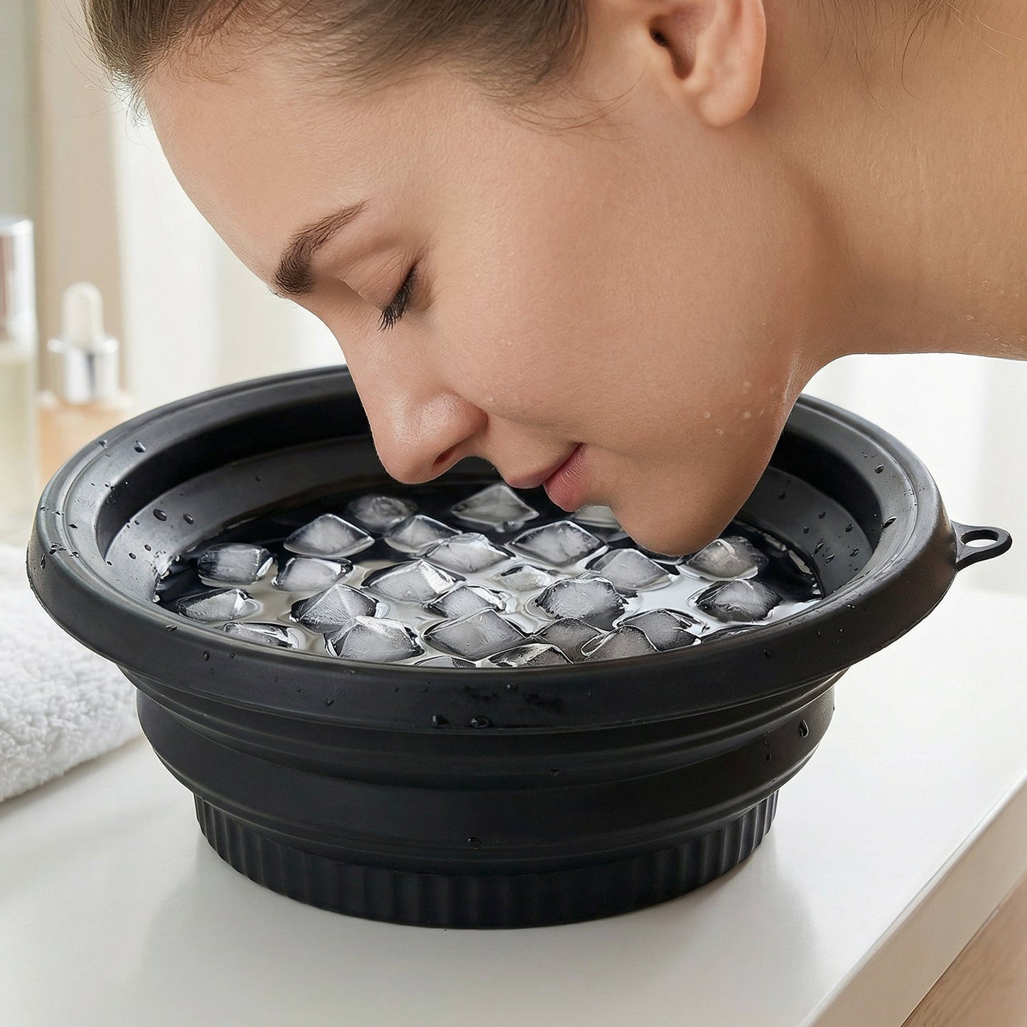 Facial Ice Bowl for Skin Care Ice Therapy Face Cooling Mold (1 Pc)