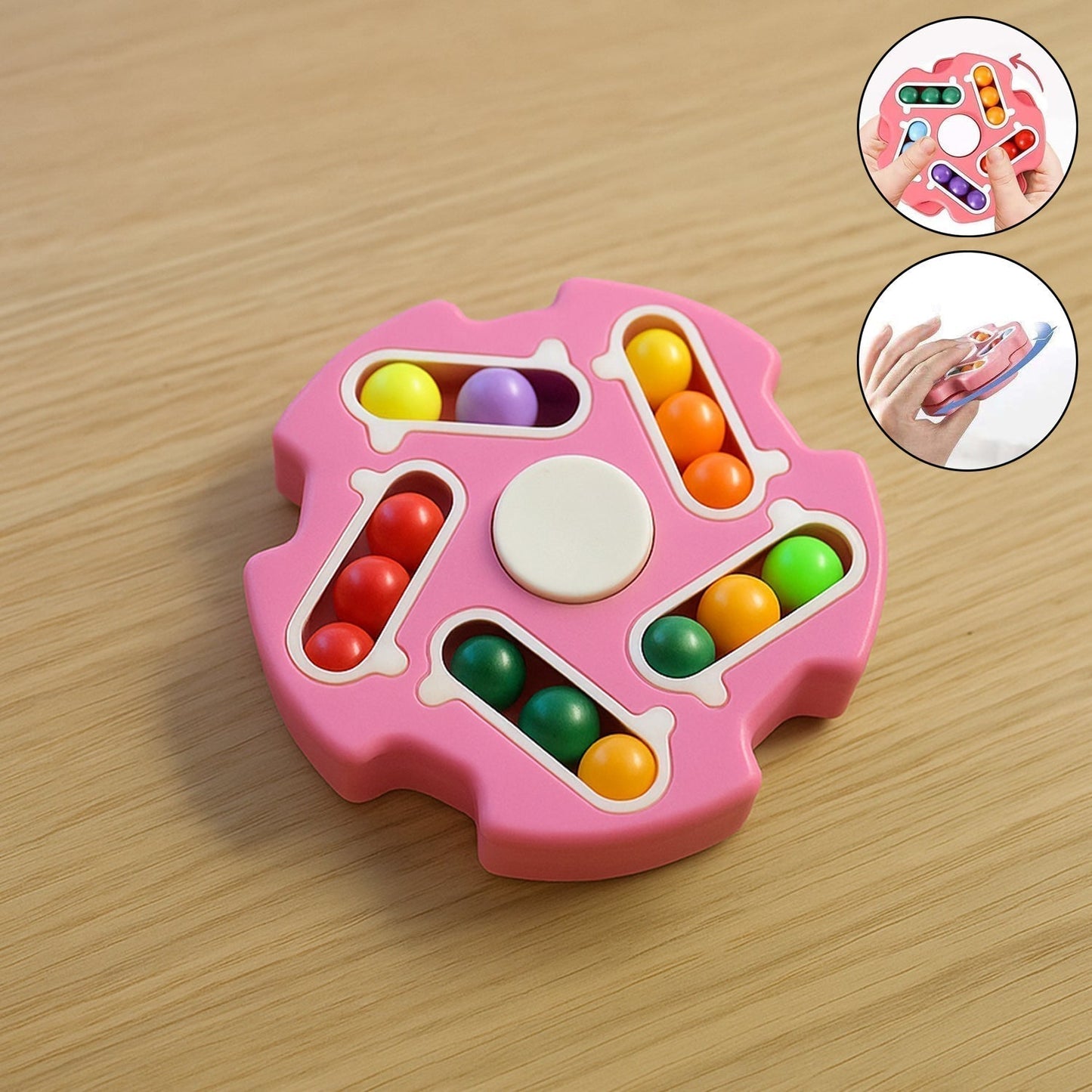 Fidget Magic Cube Spinner Toy – Multi-Track Finger Puzzle