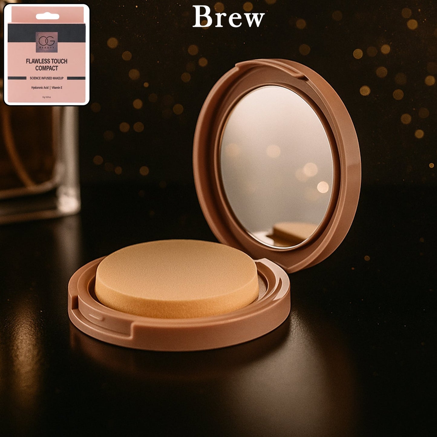OG Beauty Brew Flawless Touch Compact Powder (9 GM / 1 Pc)