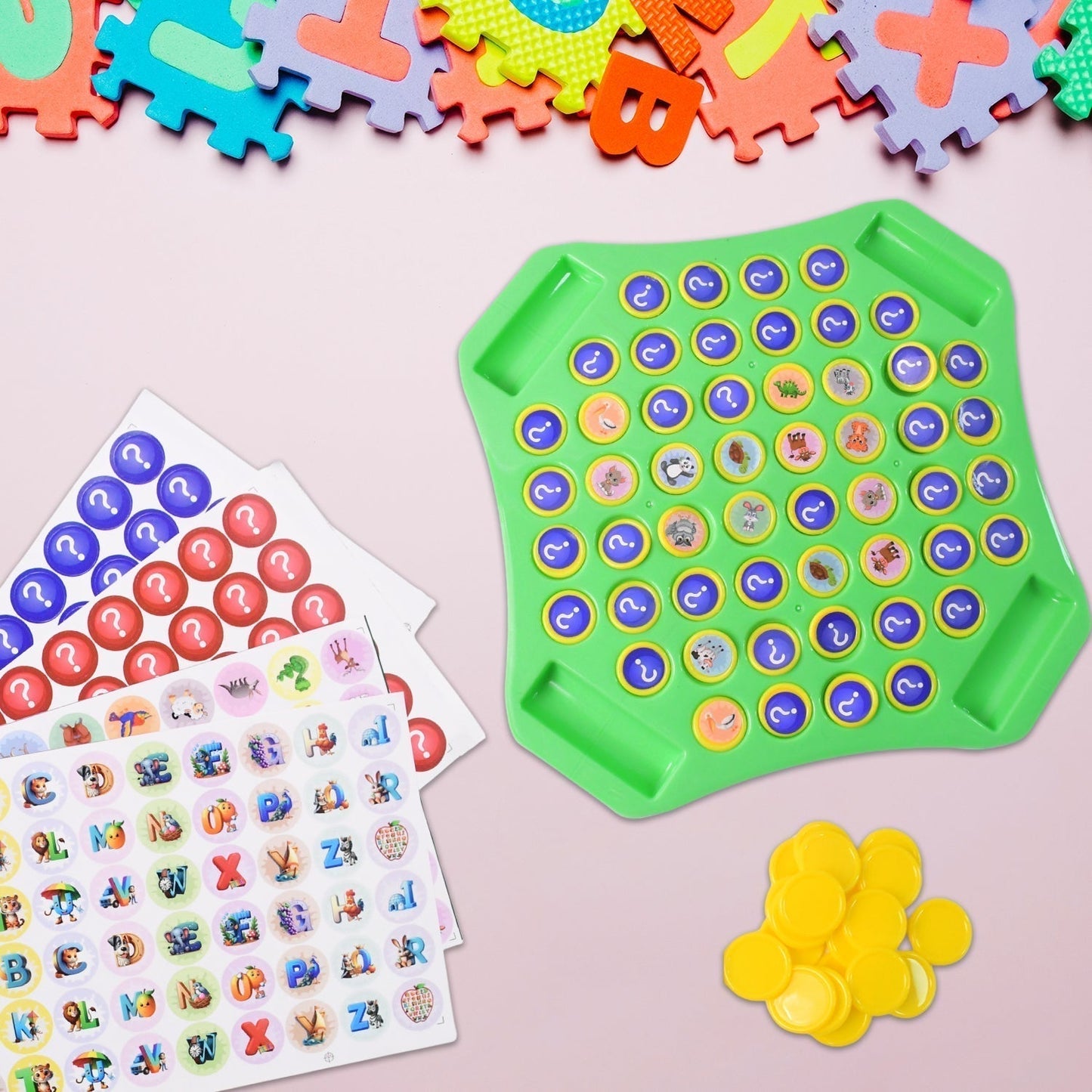 Flip & Match Educational Puzzle Game Toy (1 Set)