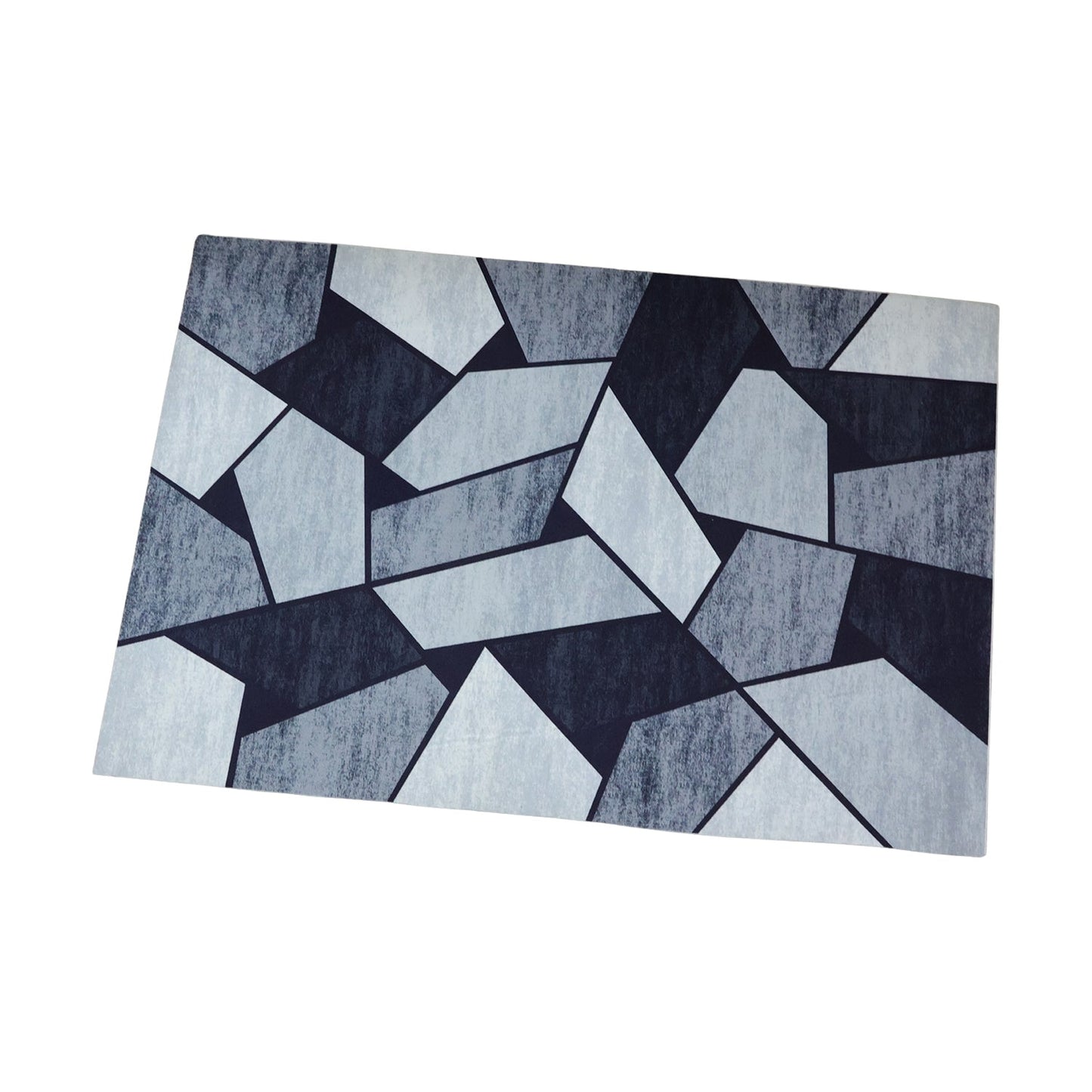 Geometric Anti Slip Door Floor Mat (1 Pc, 90x60 Cm)