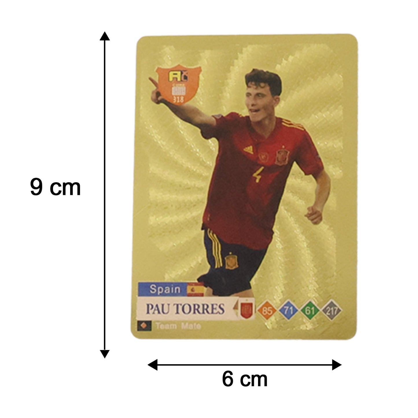World Football Stars Card Set -Includes 1 Set of Football Player Trading Cards