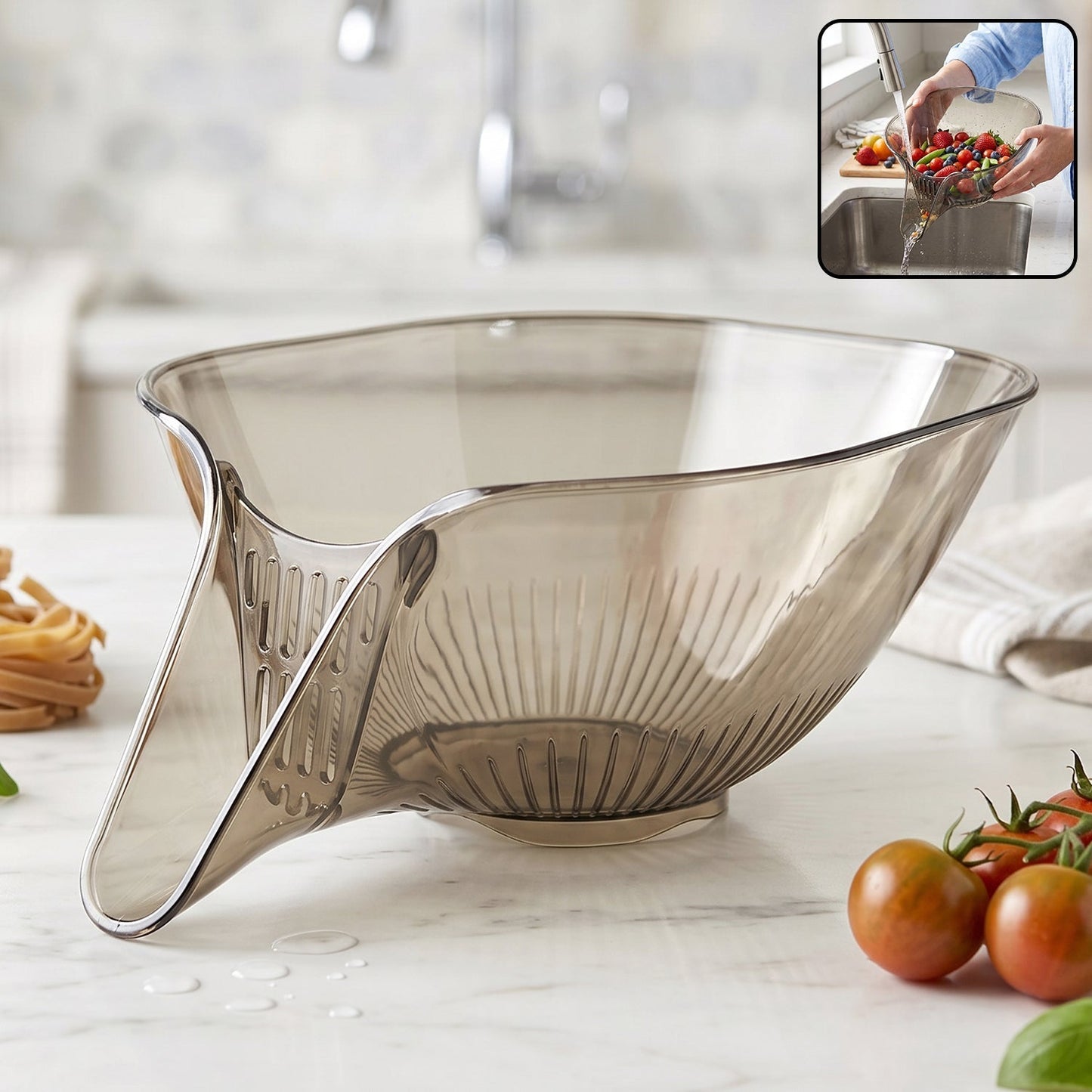 Multipurpose Fruit and Vegetable Washing Strainer Basket (1 Pc)