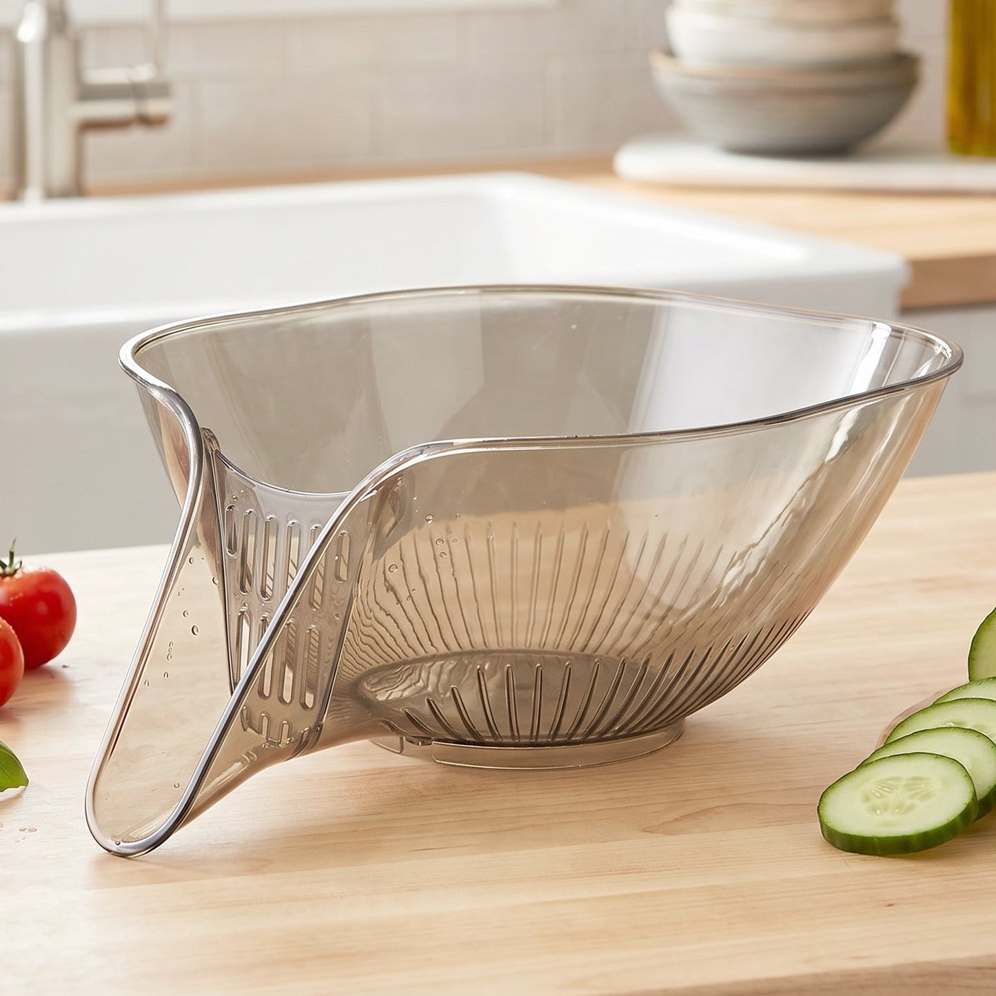 Multipurpose Fruit and Vegetable Washing Strainer Basket (1 Pc)