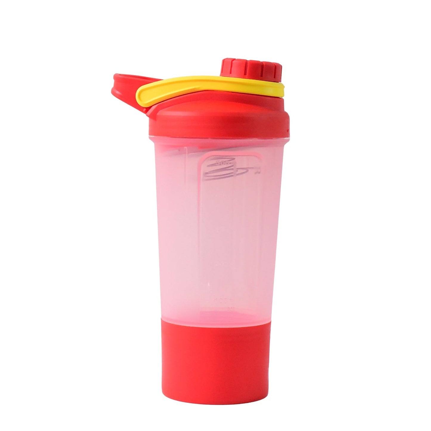 Supermom Plastic Premium Booster Gym Shaker Bottle with Mixing Ball (550ml / 1 Pc)