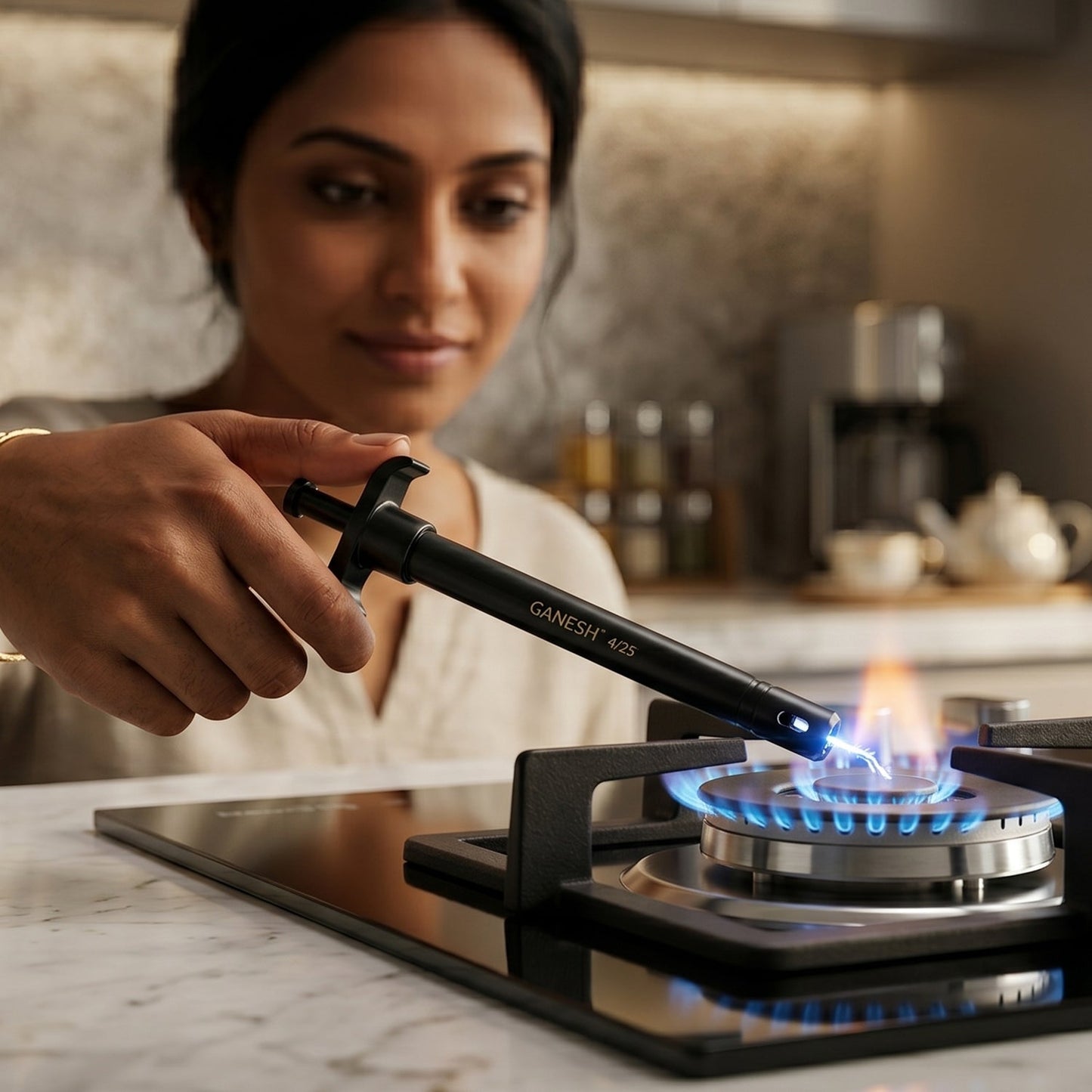 Ganesh Spark Gas Lighter, Premium Kitchen Stove Ignition Lighter (1 Pc)