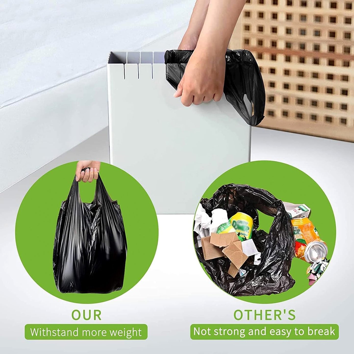 Garbage Bags – Pack of 4 Rolls (45 × 40 cm)