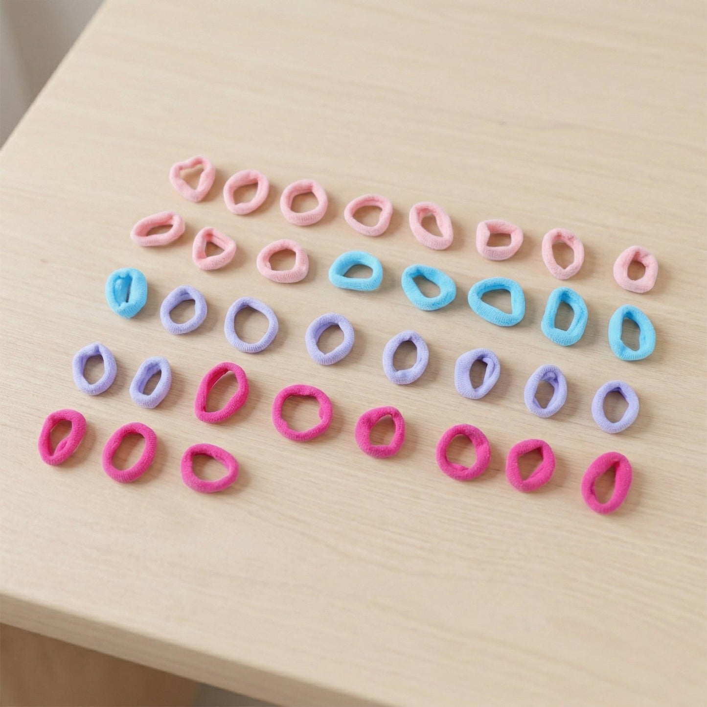 Soft Elastic Hair Bands 35 Pc Set – Stretchable No Damage Hair Ties
