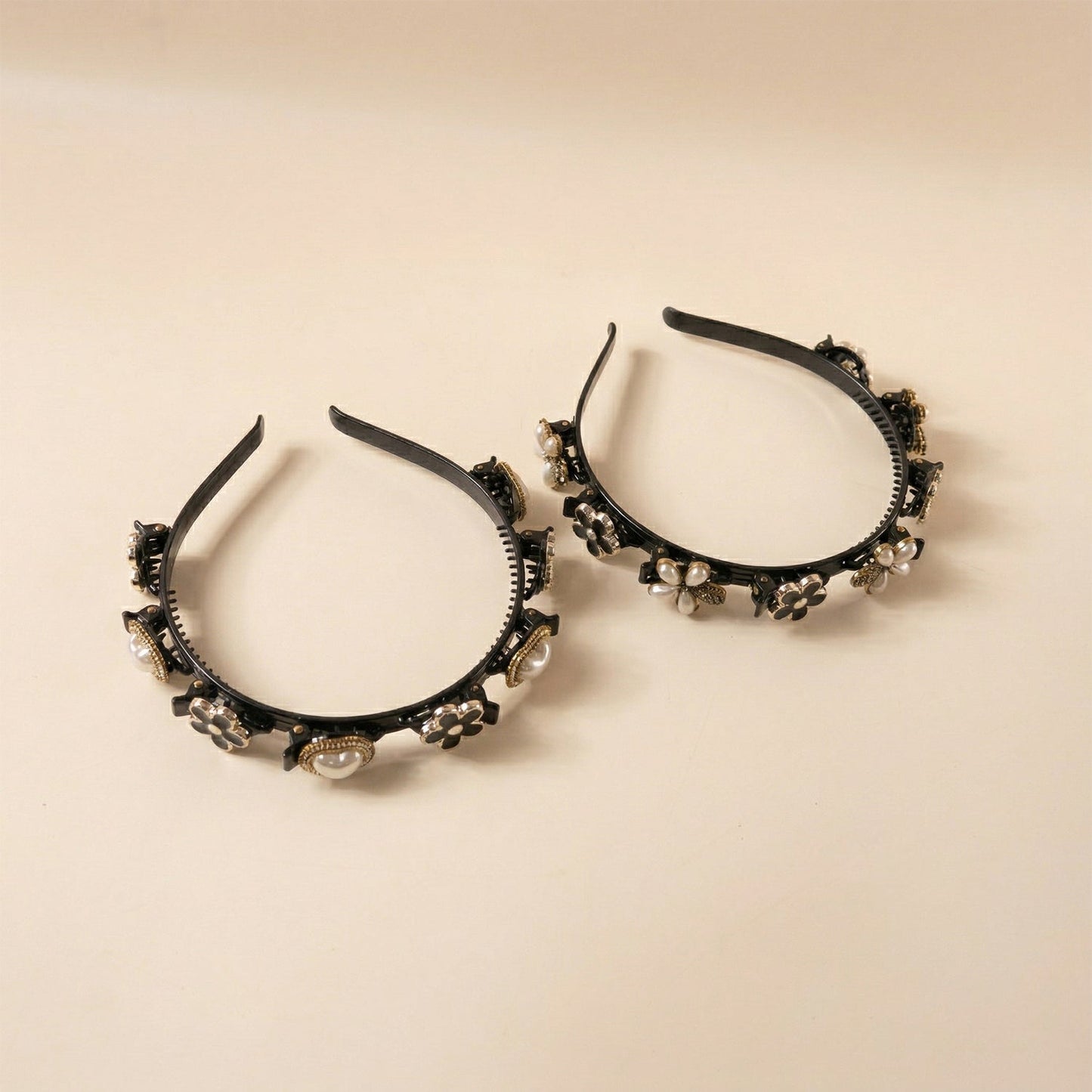 Decorative Floral Beaded Hairband for Women & Girls (1 Pc, Mix Design)