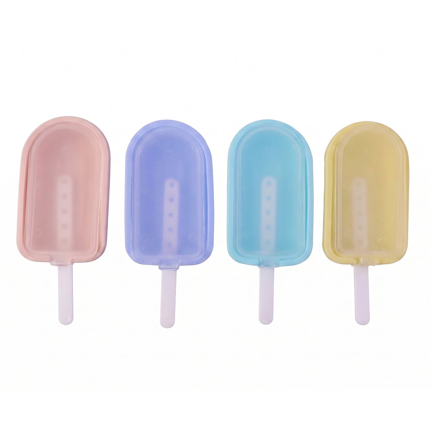 Premium Silicone Ice Cream Popsicle Mold Set 4 Pc
