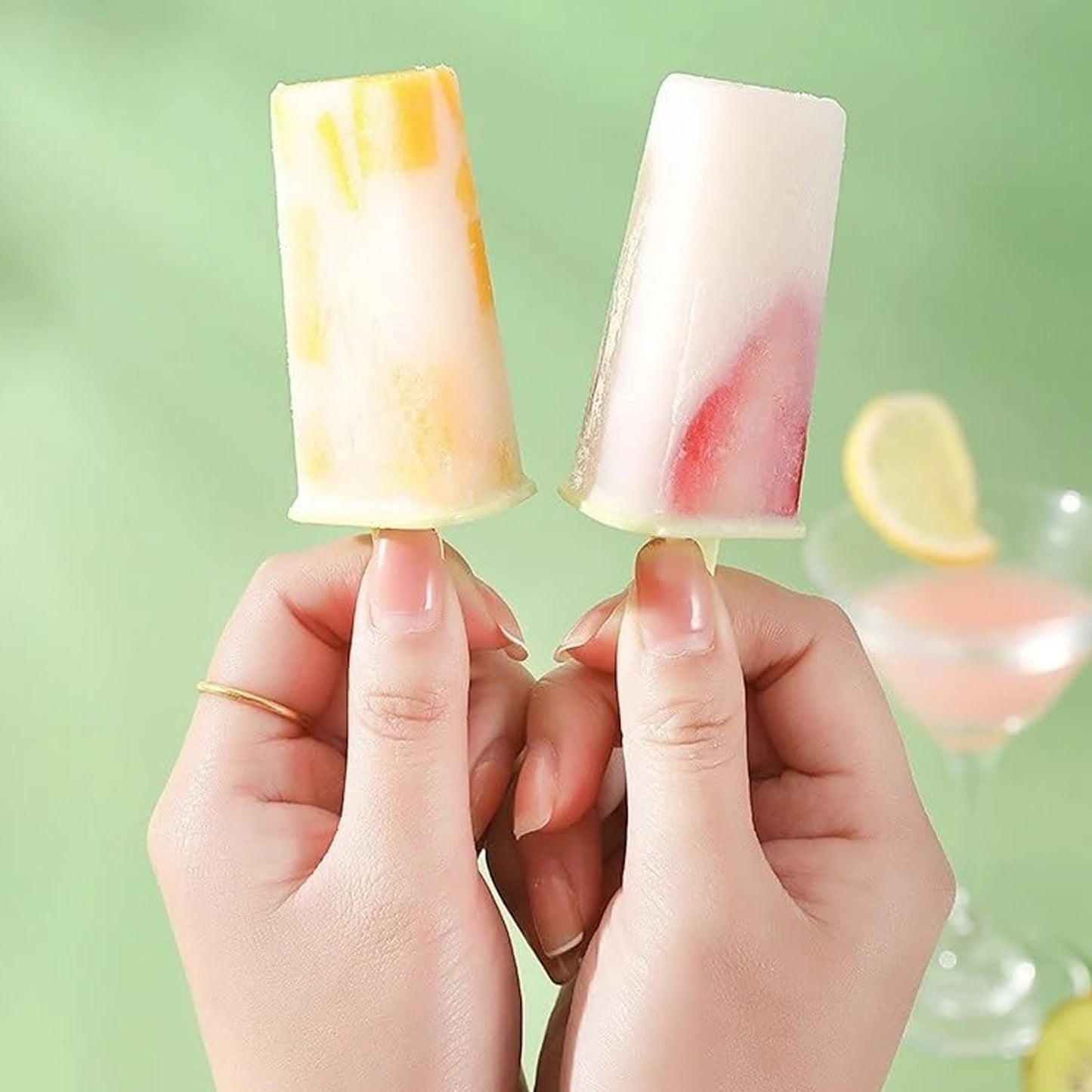 Plastic Ice Candy Maker 8 Mold Set