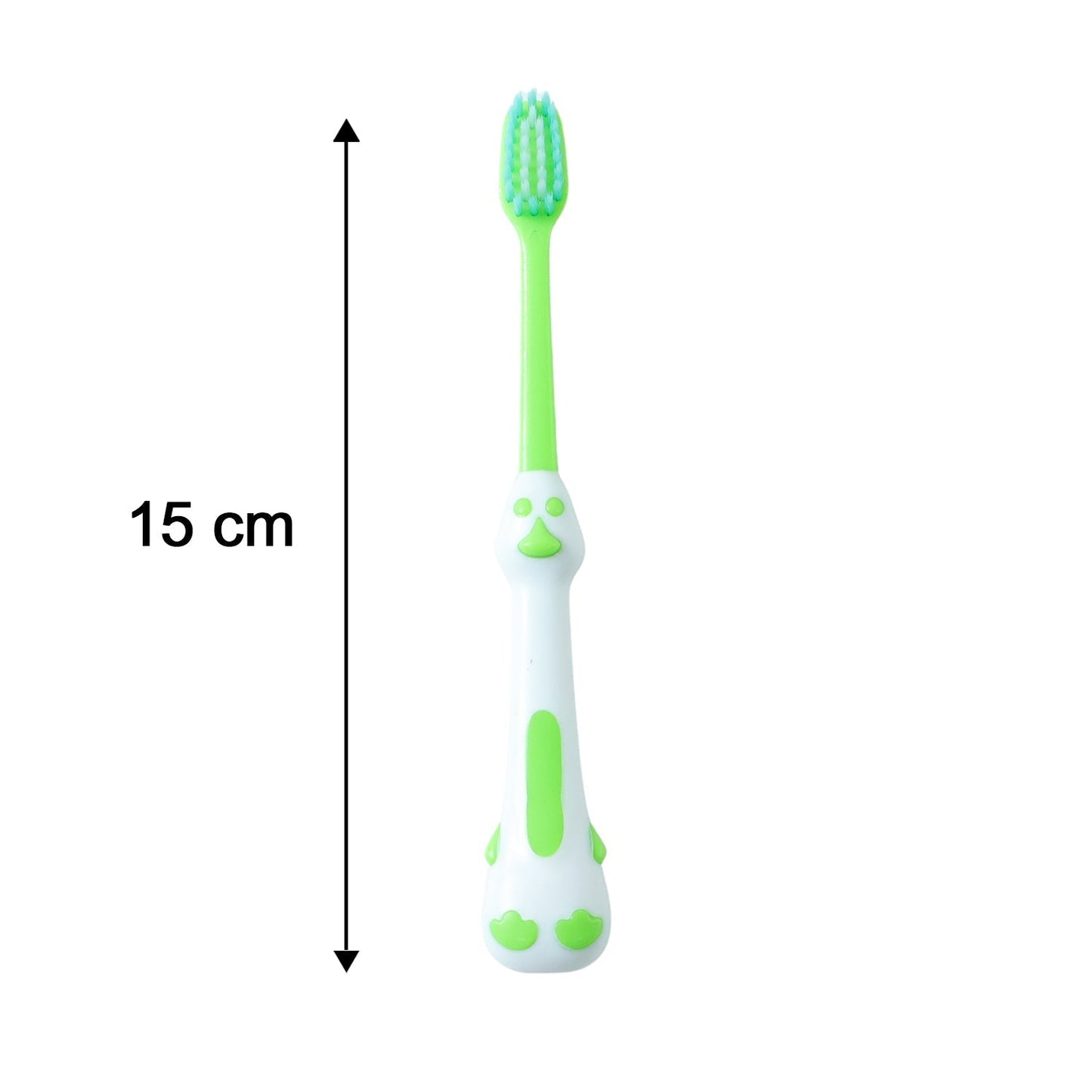 Kids Cartoon Spring Frog Toy With Toothbrush Set (2 Pc Set)