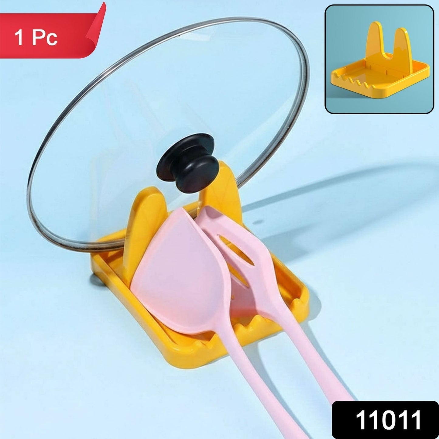 Multipurpose Kitchen Lid & Spoon Holder Stand (1 Pc)