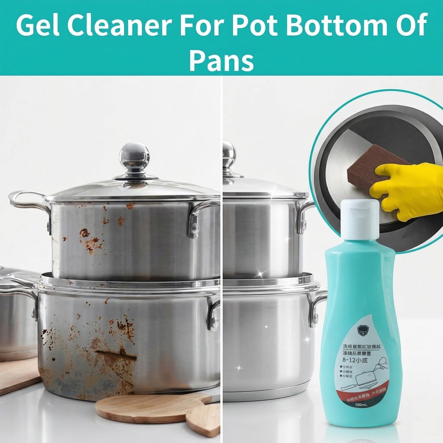 Cookware Bottom Cleaner Liquid 100 ML 1 Pc