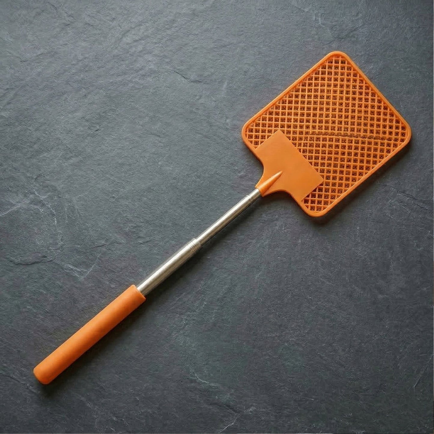 Multipurpose Plastic Fly Swatter With Extendable Handle (1 Pc, 63 Cm)