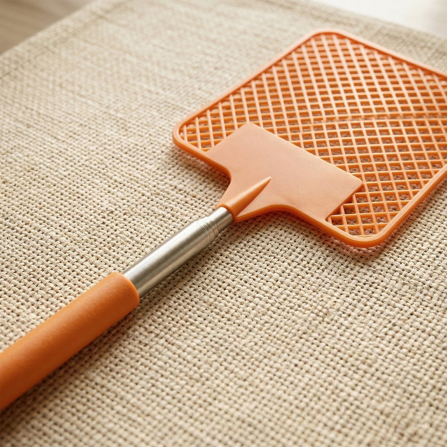 Multipurpose Plastic Fly Swatter With Extendable Handle (1 Pc, 63 Cm)