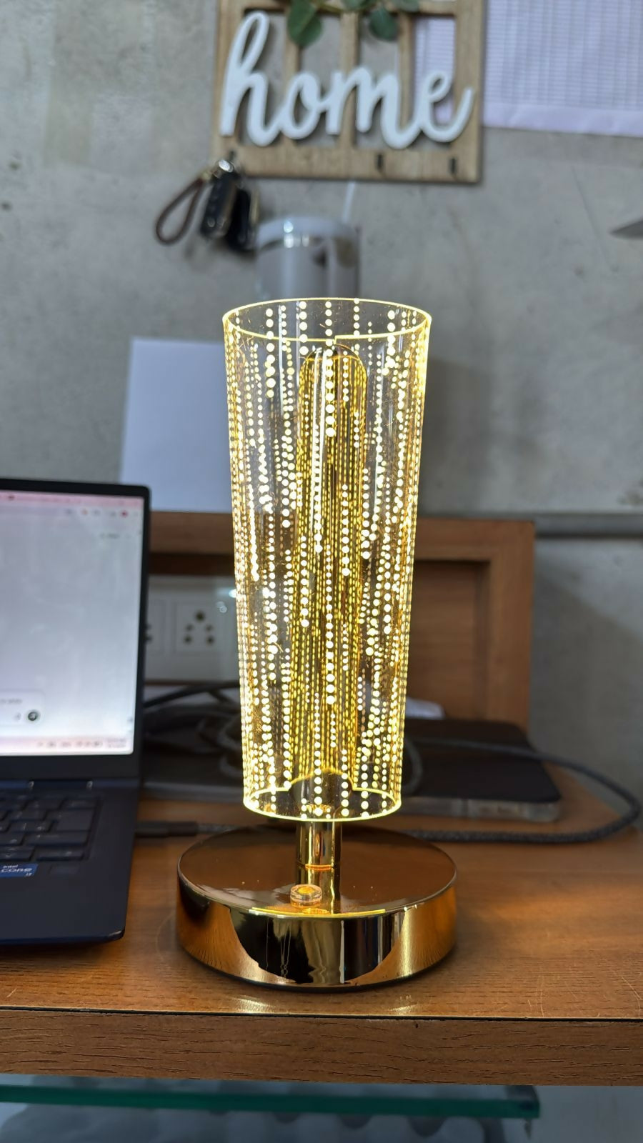 Luxury LED Table Lamp with Crystal Design for Bedroom & Living Room