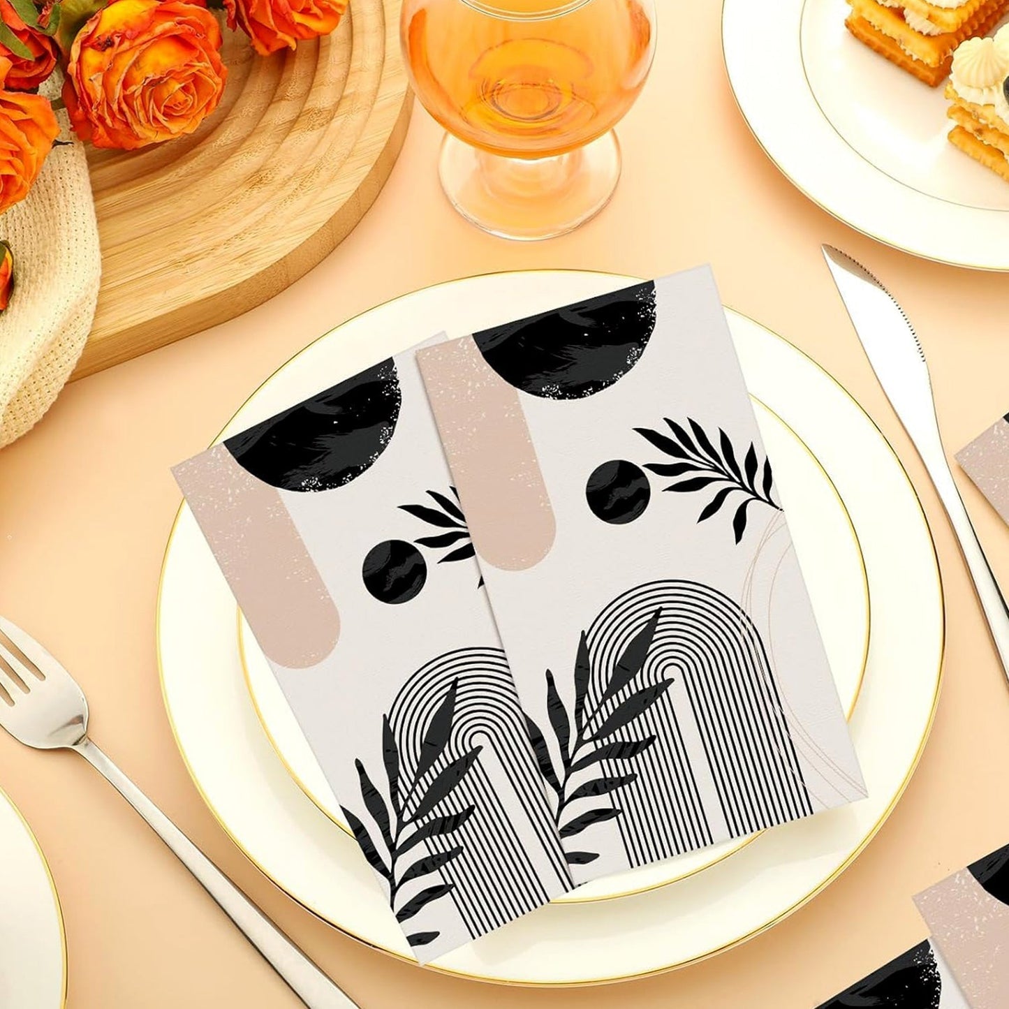 Multi-Color & Printed Disposable Food Wrapping Paper Set (10 Pc)