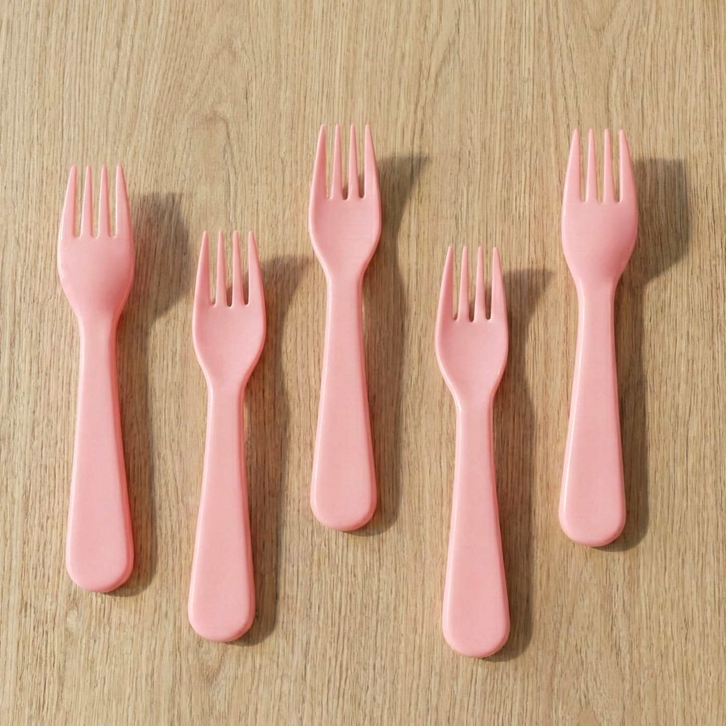 Plastic Fork Spoon, Baby Fork Spoon Dessert Spoon (5pc set)