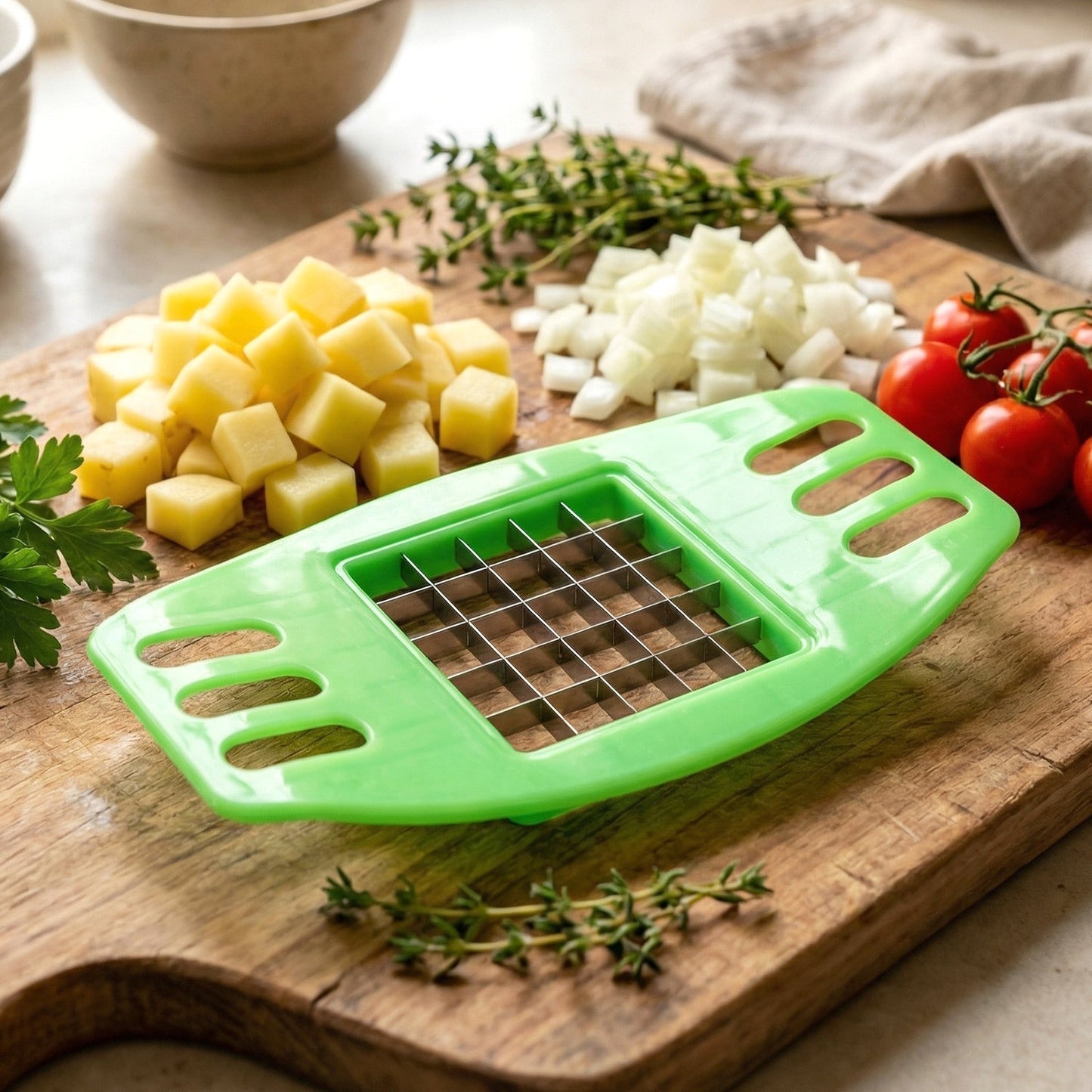 Potato Cutter, Fries Cutter Sweet Potato Fries Cutter Potatoes Cutter or Potato Slicer Cutter For French Fry (1Pc)