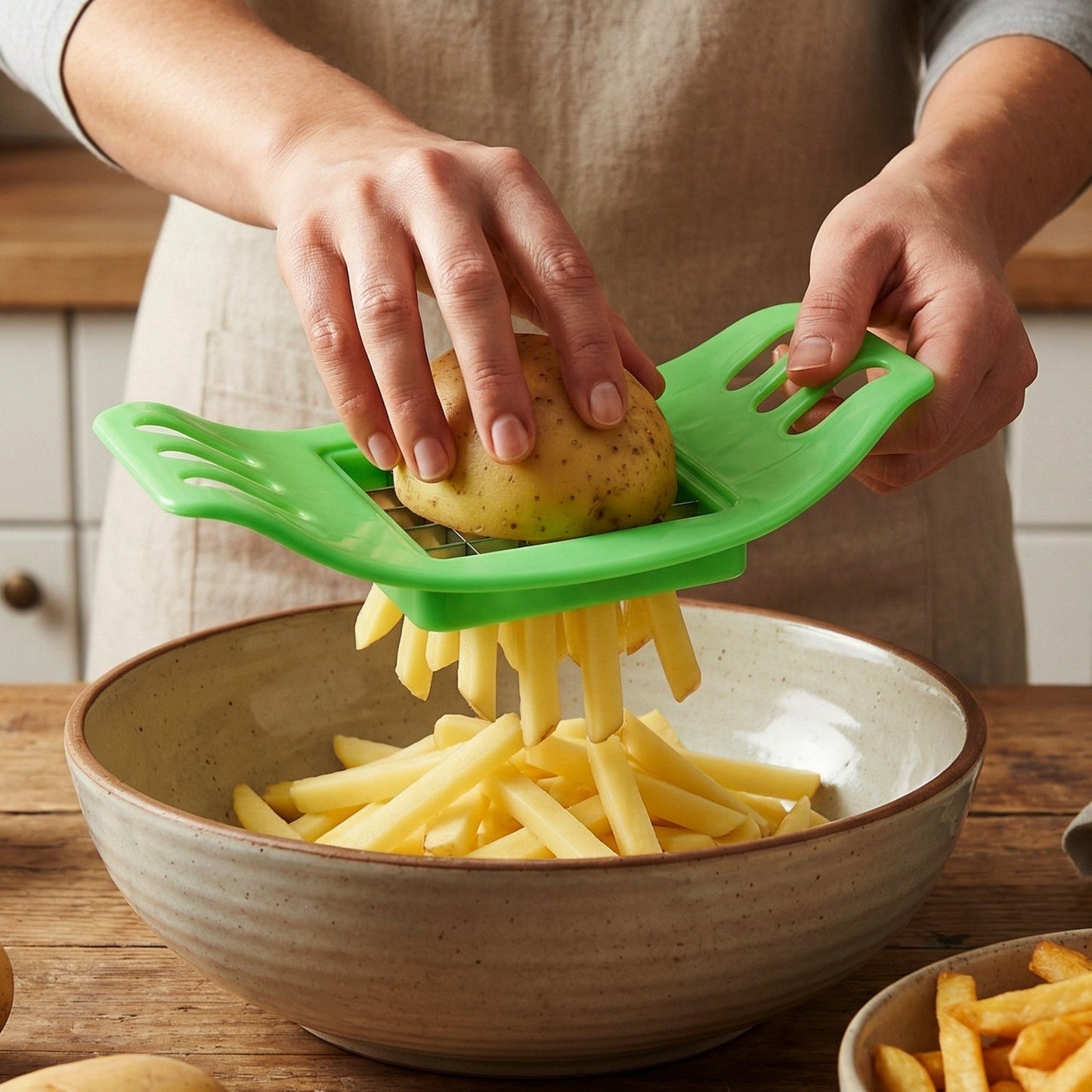 Potato Cutter, Fries Cutter Sweet Potato Fries Cutter Potatoes Cutter or Potato Slicer Cutter For French Fry (1Pc)
