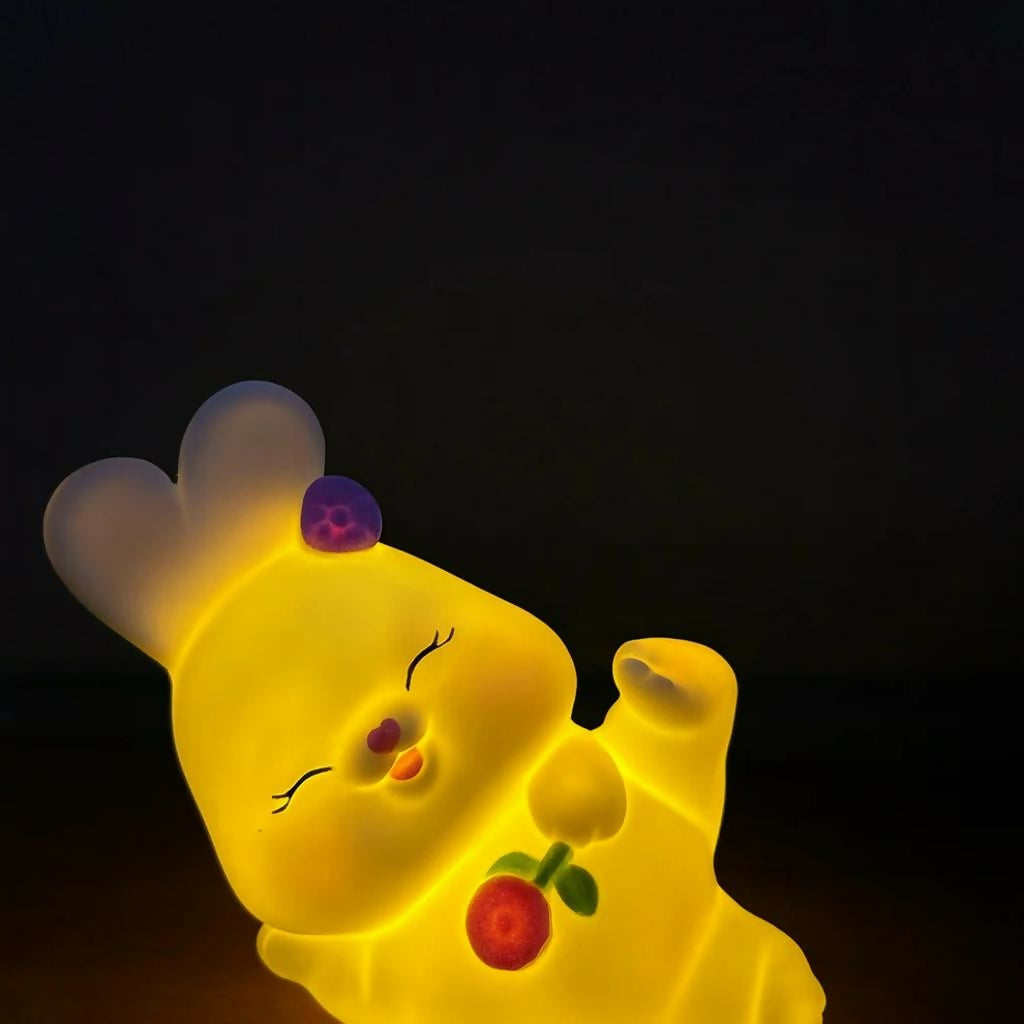Cute Bunny LED Night Lamp for Kids Room Desk Decor