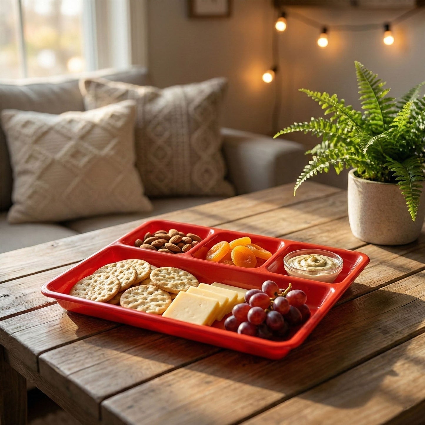 32 ? 25 Cm Multipurpose Compartment Serving Tray (1 Pc)