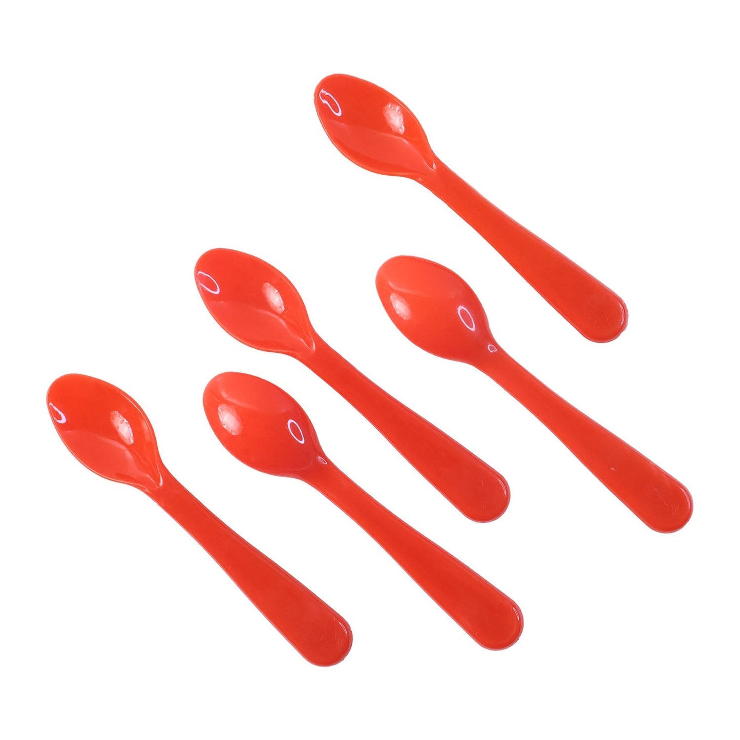 Food Plastic Spoon Set Table Spoon Tea Spoon Coffee Spoon Heat Resistant 5 Pc