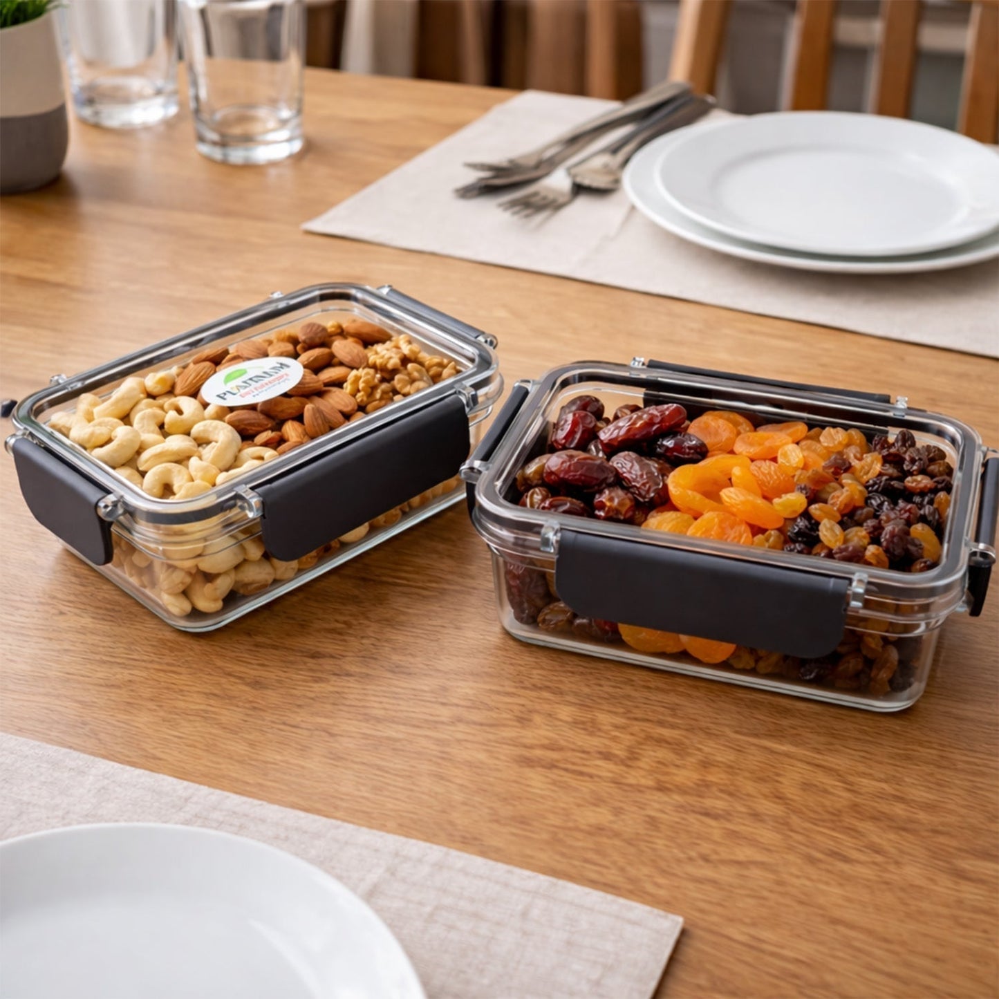 Airtight Sealed Food Storage Container Set (2 Pc Set, 350 ML Approx)