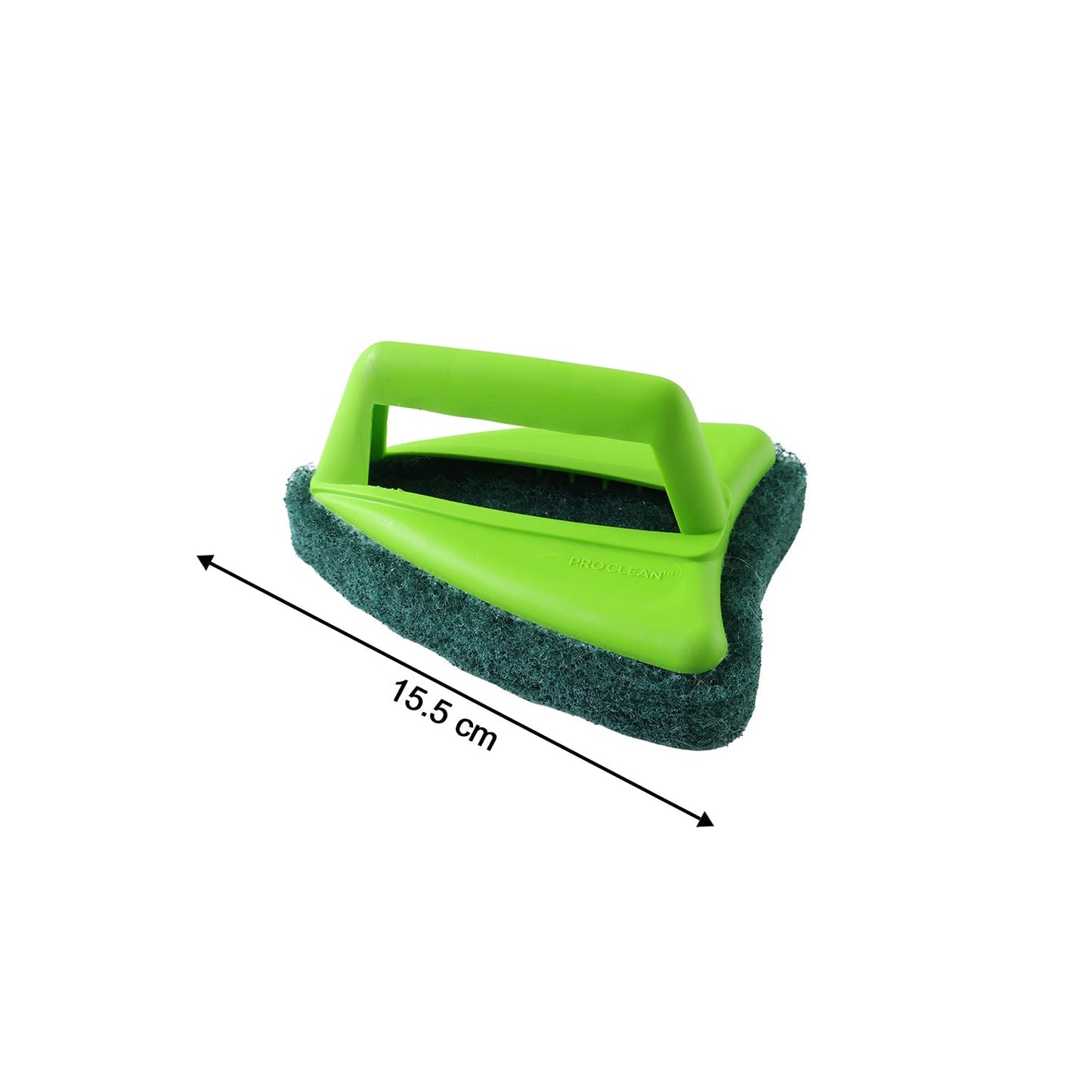 Bathroom Brush with abrasive scrubber for superior tile cleaning
