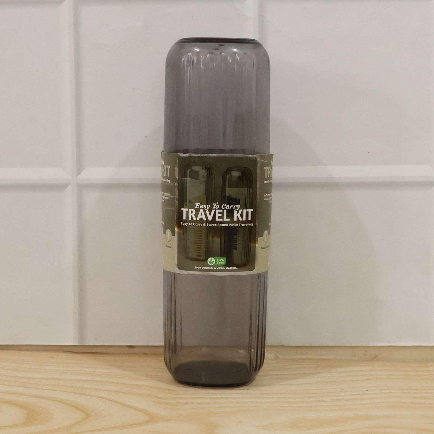 Travel Plastic Toothbrush Holder with Foldable Glass Design